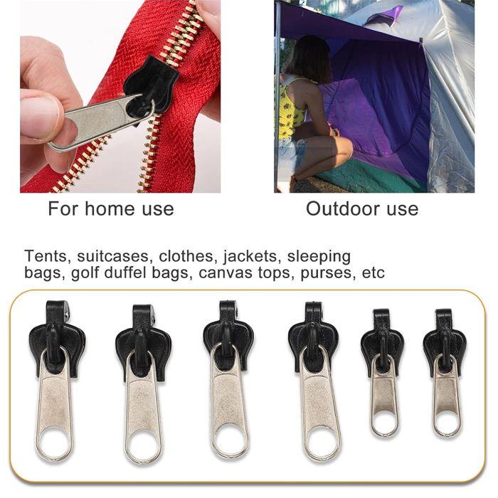 Бегунок для молнии с защелкой, Застежка-молния, Бегунок Zlideon для молнии, Металлический комплект застежек-молний