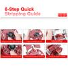 Adjustable Wire Stripper, Portable Manual Cable Stripping Tool Versatile Copper Wire Stripping Machine for Electrician,