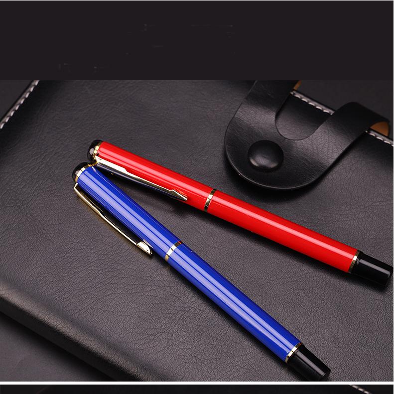 Модная креативная гладкая маслянистая металлическая гелевая ручка для письма, офисная деловая ручка, студенческая шариковая ручка