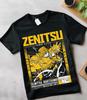 Kimetsu No Yaiba T-Shirt Anime,Manga,Zenitsu Tanjiro Demon Slayer Black Shirt