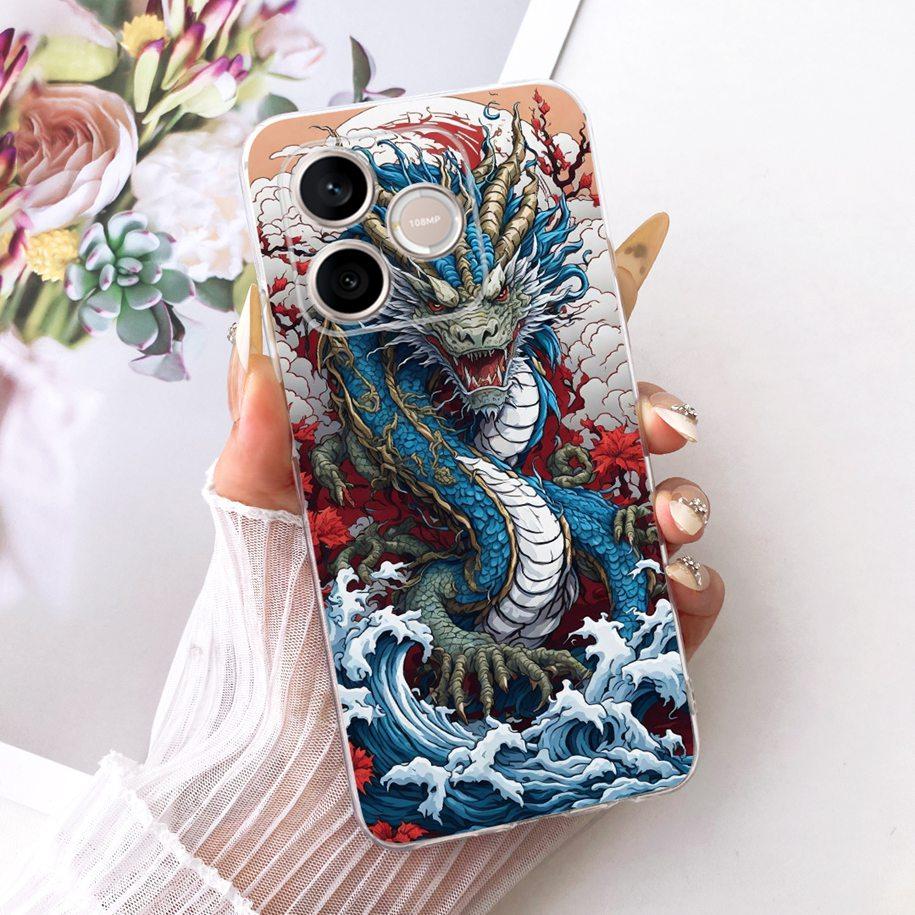 For Cover Honor 600 Lite 2026 Phone Case LNA-NX1 Cool Dragon Cartoon Soft Silicone Slim Back Coque For Honor 500 Smart 5G Bumper