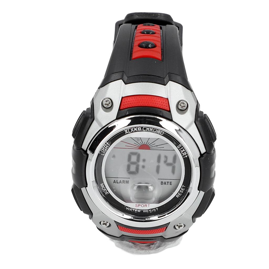 50m Waterproof Men Women Digital Watch LED Night Light Stopwatch Calendar Alarm 12Celsius24H Rubber Band Shockproof Watch