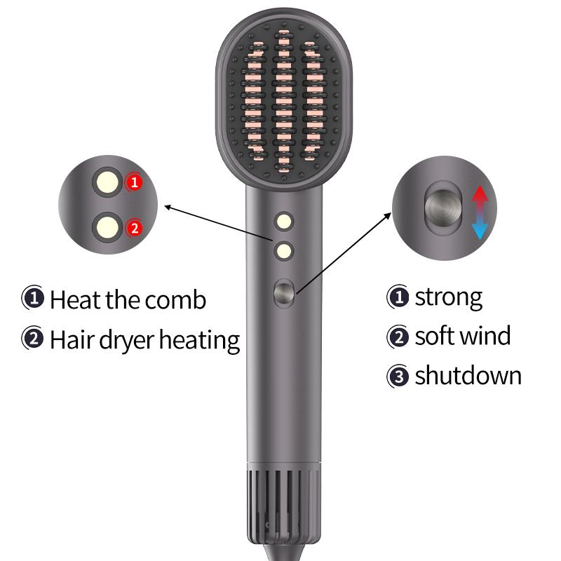 Factory-Source Smart Hair Dryer High-Speed 1400W Silent Negative Ion Hair Dryer for Whole Family Babies USB Power Source