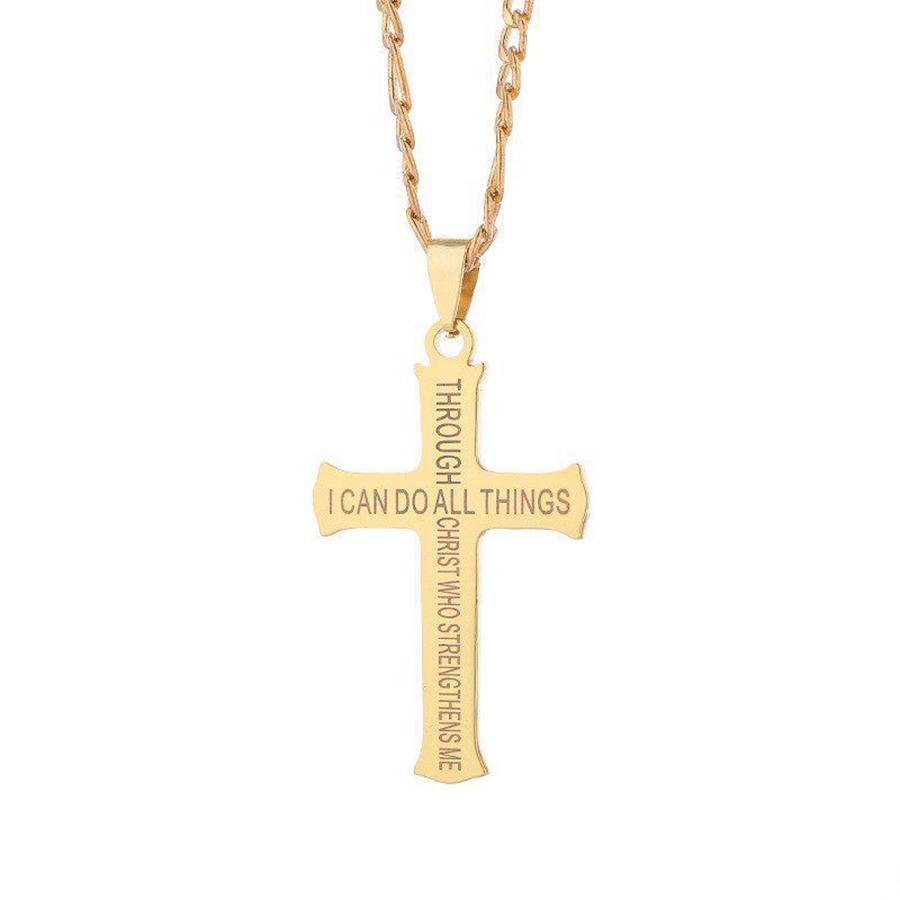 Популярное ожерелье Cross Vintage, подходящее для ежедневного ношения, 1 шт., модное ожерелье с подвеской
