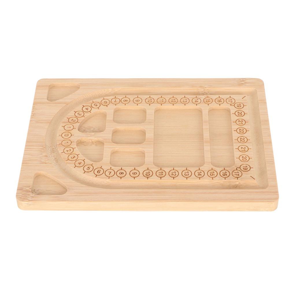 Position Markers Beading Tray Wood Bracelet Design Template Durable Bead Board For Necklace Making