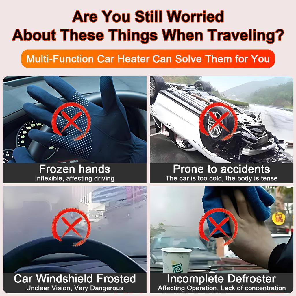 Автомобильный обогреватель Hipacool 24 В 12 В, быстрый обогрев лобового стекла, размораживание, антизапотеватель, очистка теплого воздуха, вращение на 360°, аксессуары для интерьера