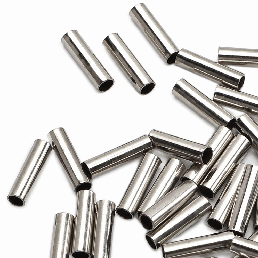 100PCS Copper Fishing Line Crimps Single Barrel Wire Connector Kits For Fishing Leaders