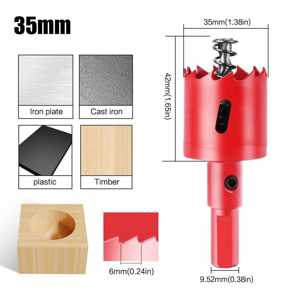 1 шт. 15-200 мм Биметаллическая коронка DIY Деревообрабатывающий инструмент для металла Железа Алюминия Пластика