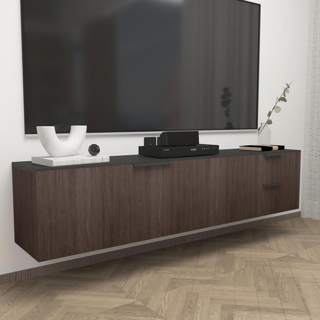 TOTIO Walnut Wood Grain Remake Ultra Wide Brown Wood Grain Wallpaper Oil Heat Dark Brown Wood Grain Cutting Kitchen Bathroom Decoration Stylish