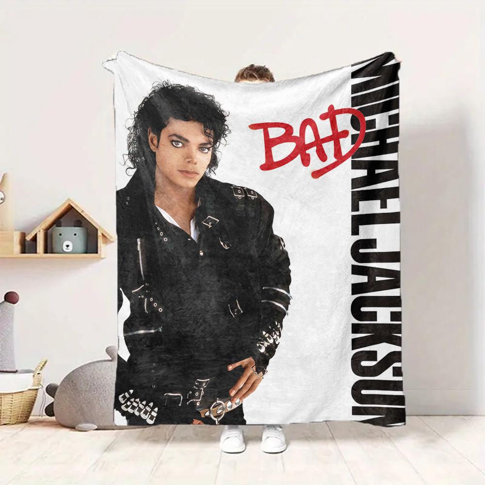 Bad Album Cover Flannel Blanket Throw Blanket Soft Warm Sofa Bed Camping Home Decor Unique Christmas Gift C9211919