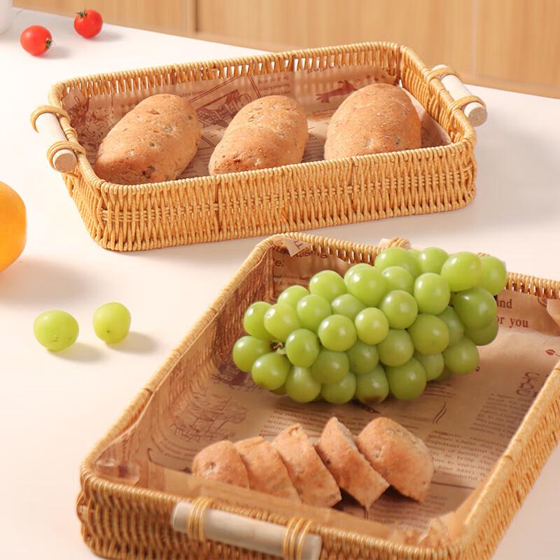Сервировочный поднос Chengxuan в китайском стиле под ротанг