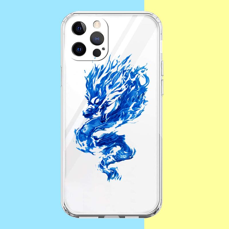 Чехол с китайским драконом для iPhone 16 15 14 13 12 Pro Max Прозрачный Мягкий для iPhone 11 Pro Max 7 8 Plus XS XR Оболочка Capas