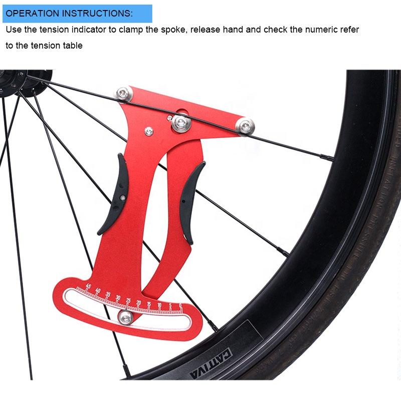 Cycling Shop Tool MTB Road Bike Spoke Tension Indicator For Wheel Builder Repair