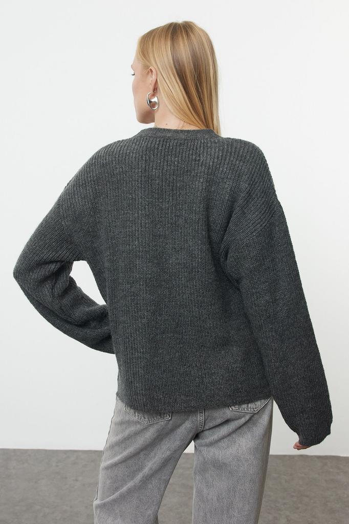 Женский элегантный кардиган из норки, более экологичный базовый трикотажный кардиган с мягкой текстурой