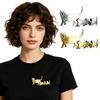 Милая Брошь "Семья Кошек" Мама-Кошка и Котята Значок на Лацкан Стильный Животный Значок Аксессуар для Одежды Подарок для Любителей Кошек Жене Девушке