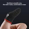 1 Pair Gaming Finger Sleeve Breathable Fingertips Sweatproof Fingertip Cover Thumb Gloves for PUBG Mobile Game