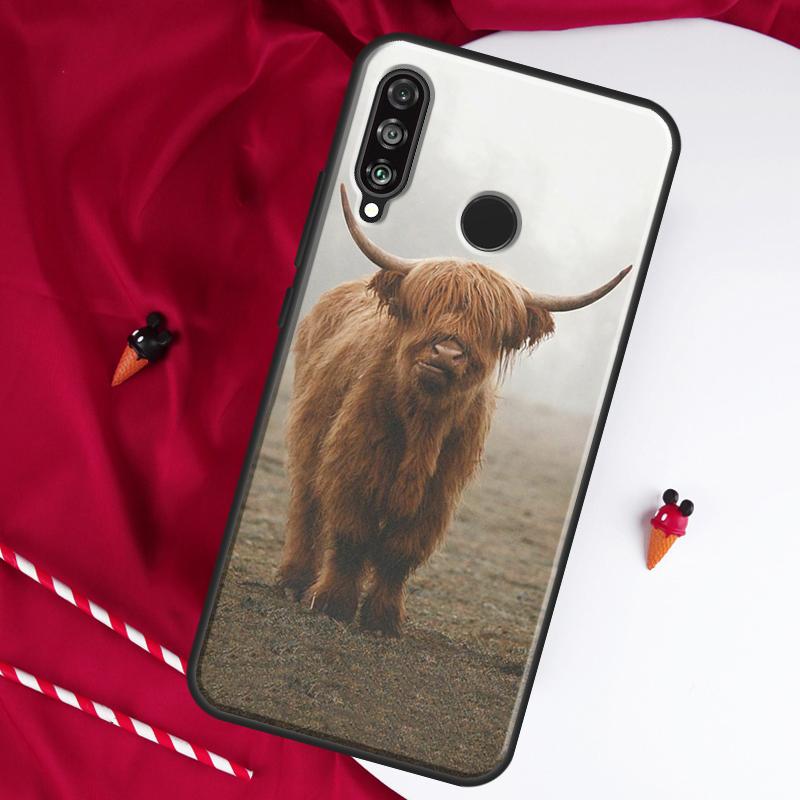 Шотландские коровы Для Huawei Nova 12i 11i 8i 12s 9 10 SE Y90 Y60 Y70 Y72 Y61 Y91 P20 P40 P30 Lite P60 Pro Чехол