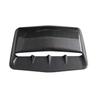 Carbon Fiber Look ABS Car Air Flow Intake Hood Shark Fins Scoop Vent Bonnet Decorative Cover Universal