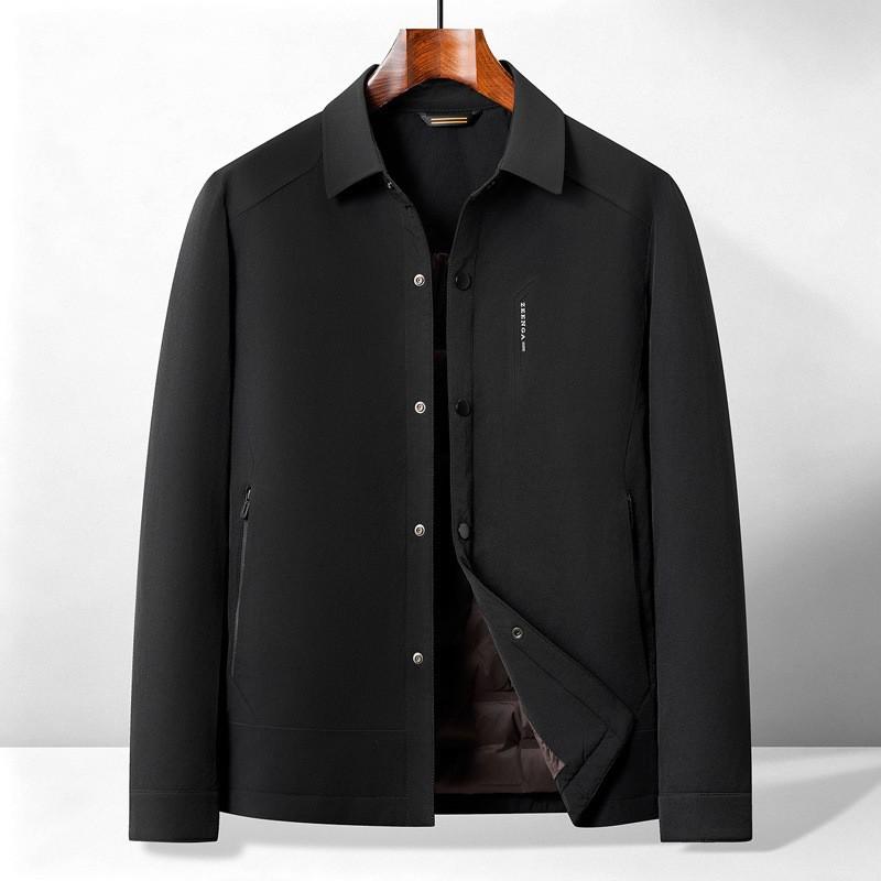 Mens Lightweight Down Jacket 90 Fill Power Slim Fit Winter Coat Black Red Coffee Casual Style