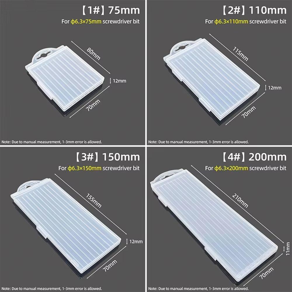 1Pcs 10 Grid Case Tool Parts Storage Case Plastic Hardware Tool Box  for Twist Drill Tap Accessories