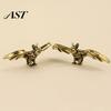 Gothic Style Living Room Accessory Brass Bat Figurines, Vintage Copper Flying Statue, Collectible Mini Animal Nostalgic Replica Ornament