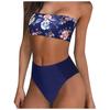 Women's Printing Padded Push Up 2 Piece Bikini Hollow Out Swimsuits Beachweart