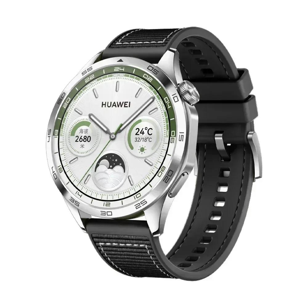 22-миллиметровый ремешок для часов HUAWEI WATCH GT2 Pro GT3 42MM 46MM Умные часы Ремешок Huawei GT4 46MM GT Runner Силиконовый+Нейлоновый плетеный браслет