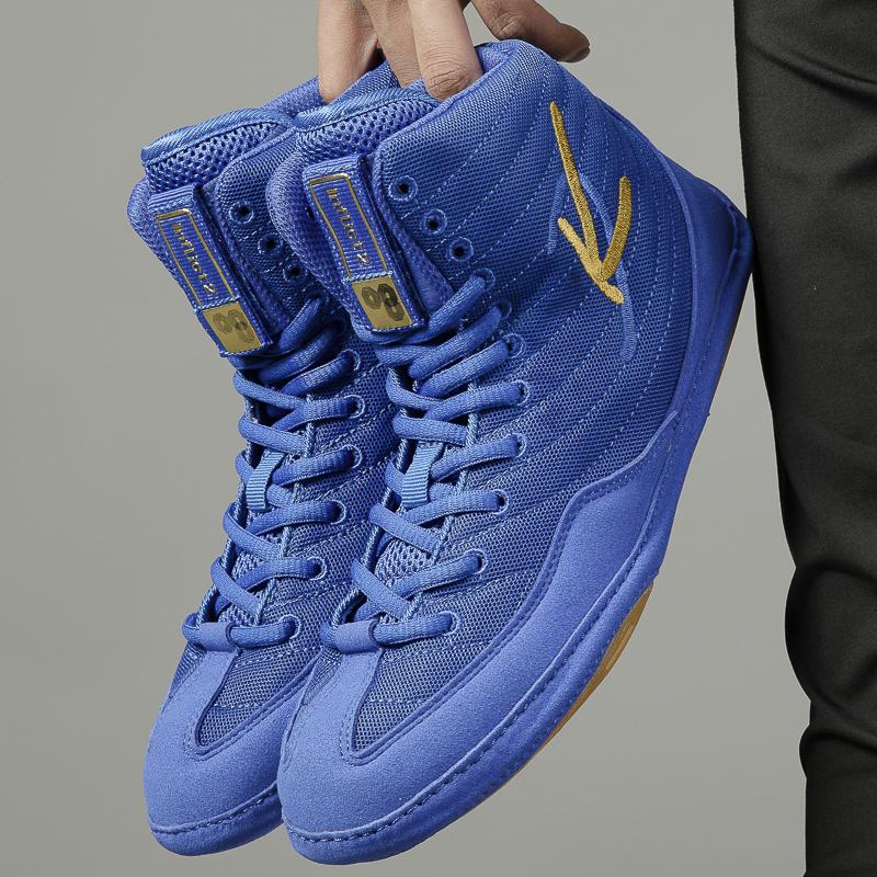 Женские дышащие борцовки с высоким верхом, мужские боксерки, кроссовки для свободного спарринга, тренировочная обувь для фитнеса в зале