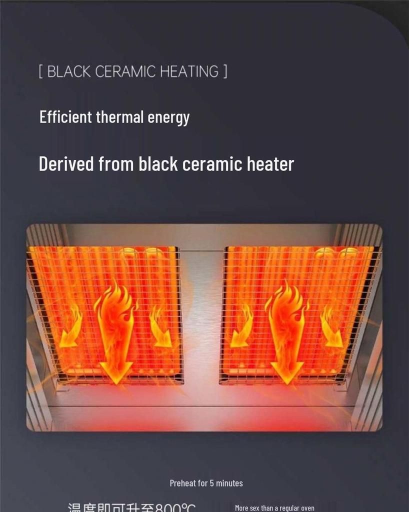 M Anpai Коммерческая электрическая высокотемпературная печь для стейков и лапши - Полностью автоматическая машина для гриля