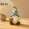Resin Faceless Gnome Figure Lemon Figurine, Garden Statue, Mediterranean Party Housewarming Present for Friends Decoration Home Kitchen Office