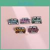 Creative Colorful Era Series Alloy Letter Badge Unique Fun Cartoon Brooch For Everyone