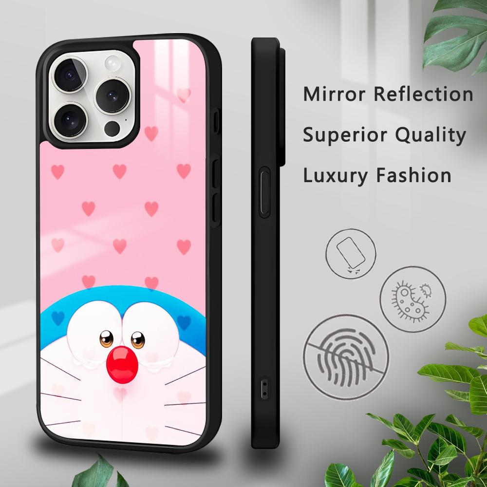 Мультяшный D-Дораэмон Милая Пара Чехол для Телефона Для iPhone 16 15 14 13 12 11 Pro Xs Max Mini Plus Мобильные Телефоны Жесткий Чехол