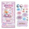 Crystal Embossed 3d Stickers Cute Anime Cartoon Creative Kids Stackable Stickers Diy Journal Stickers Animal Stickers Gifts