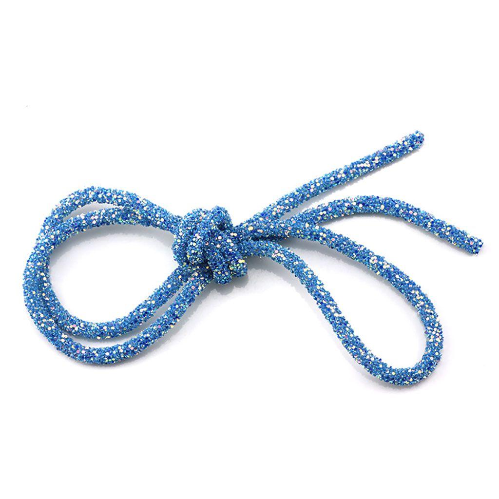 Shiny Garment Material Soft Colorful Glitter Rope Strings Hat Decor Resin Sequin Rope Sandal DIY