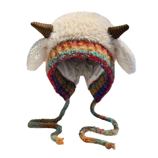 Детская шапка с пингвином, вязаная зимняя шапка, утолщенная теплая 2 в 1, осенне-зимняя вязаная шапка, трансформирующаяся в сумку-тоут