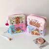 Plush PVC Cartoon Capybara Pencil Bag Cosmetics Storage Capibara Plush Pencil Pouch  Student