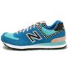 Nb 574 Palm Springs Round Toe Comfortable Durable Low Top Running Shoes Women Sneaker Blue WL574BFL