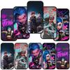 Для iPhone 16 15 Xiaomi Redmi Note 13 12 11 Pro Max X 9 14 Plus XR Samsung Galaxy A15 S24 S23 Huawei OPPO чехол аниме Arcanes игра Jinx Vi чехол для телефона