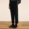 Suxie 2024 Autumn Straight Loose Casual Cropped Suit Pants