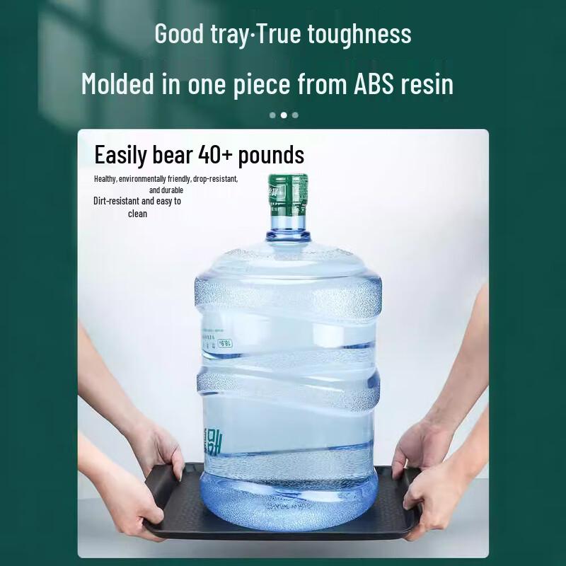 LISM Прямоугольный поднос для подачи из утолщенного ABS, нескользящий (Упаковка из 2 шт.)