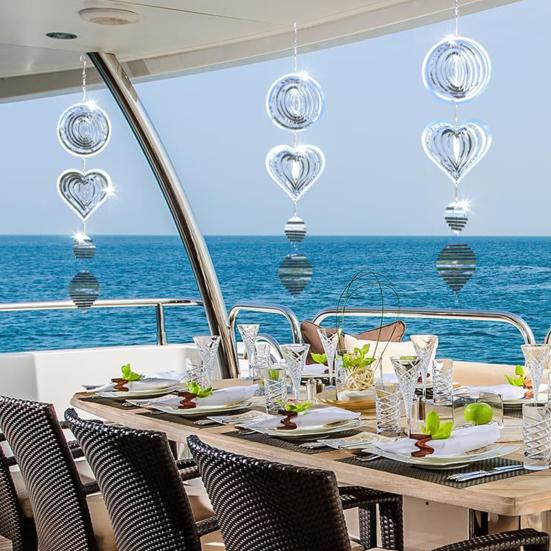 Ветер-спиннер, отражатель для птиц, высокоотражающий, для использования в помещении, на открытом воздухе, в саду, во дворе, на ферме, подвесной металлический колокольчик, отпугиватель птиц