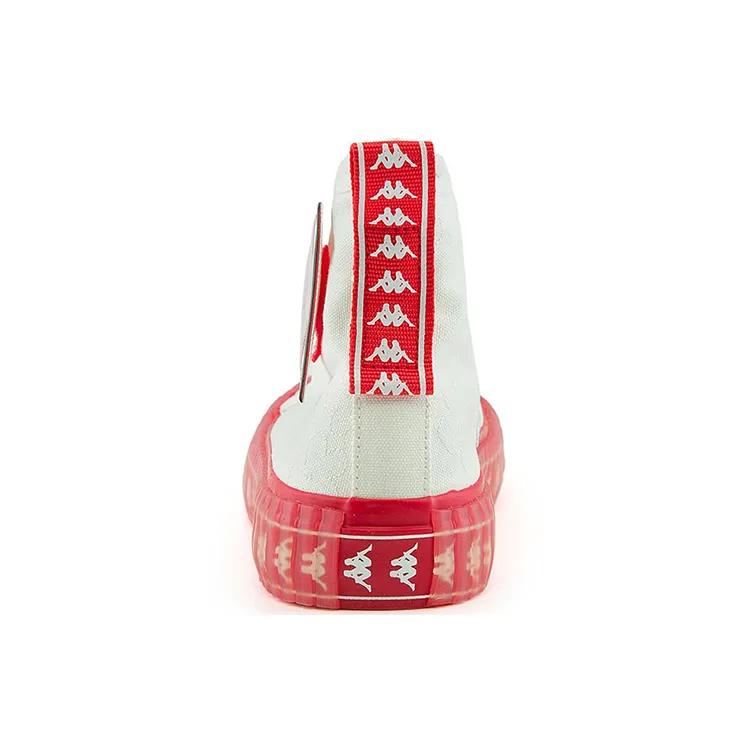 Kappa Slip Resistant Abrasion Resistant High top Canvas Shoes Women's Pink White (Unisex) Canvas Shoes KPDBEVS95 012A