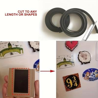 1M Резиновая магнитная полоса Гибкий магнит DIY Крафт-лента