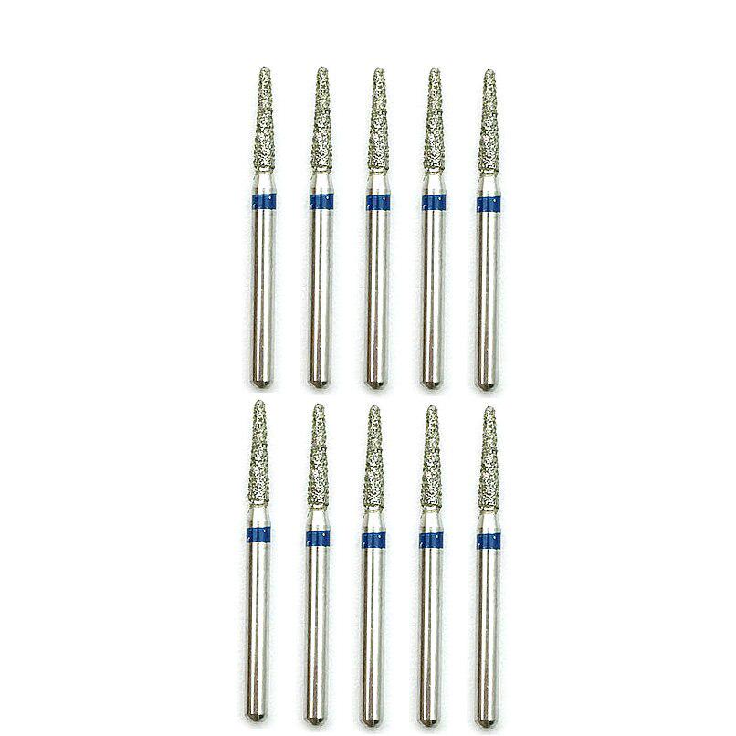 10 шт./кор., высокоскоростные алмазные полировальные боры, стоматологические диа-боры, полирующие и разглаживающие для отбеливания зубов TR-20