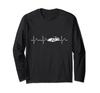 Sports Car Love Speed Car Long Sleeve Heartbeat, T-Shirt