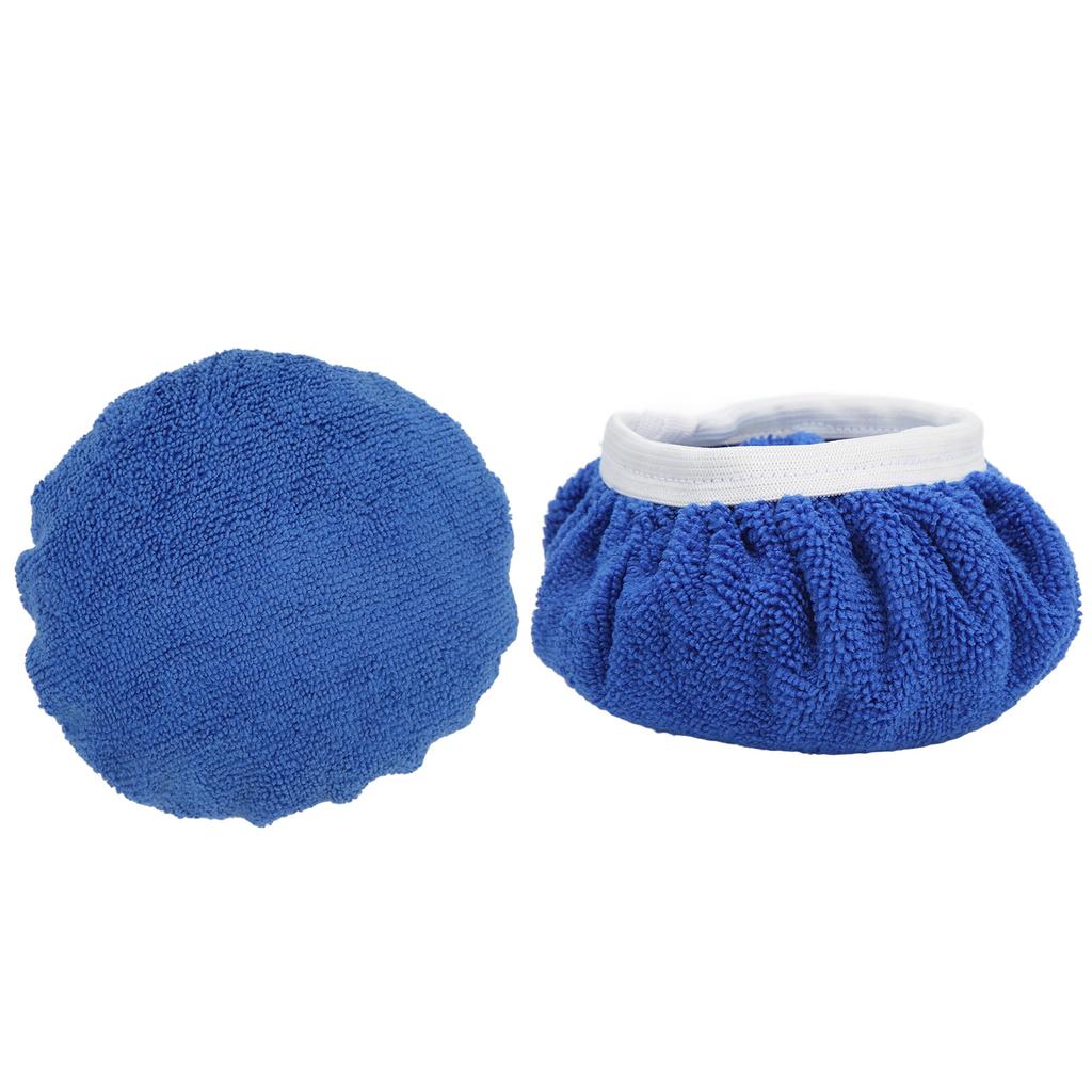 20 Pieces Car Polishing Bonnet Pads Microfiber Waxing Buffing Cover for 5 To 6in Auto Polishers