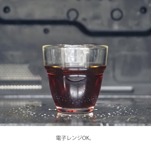 HARIO Heat Resistant Stack Glass Set of 2 260mL Heat Resistant Glass Stackable Microwave/Dishwasher Safe Tea Cup Made in Japan HARIO Glass HSG-1624