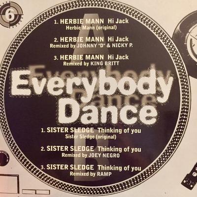12-дюймовая пластинка HERBIE MANN / SISTER SLEDGE - Everybody Dance - Сэмплер 8122745370 Atlantic 1998 США Танцевальная и электронная музыка Б/у