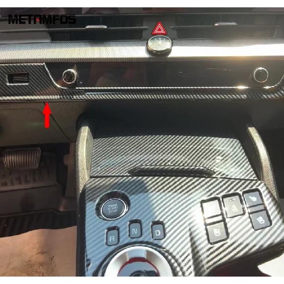 Car Accessories For Kia Sportage NQ5 2024 Carbon Fiber Air Condition Adjustment Switch Control Button Cover Trim