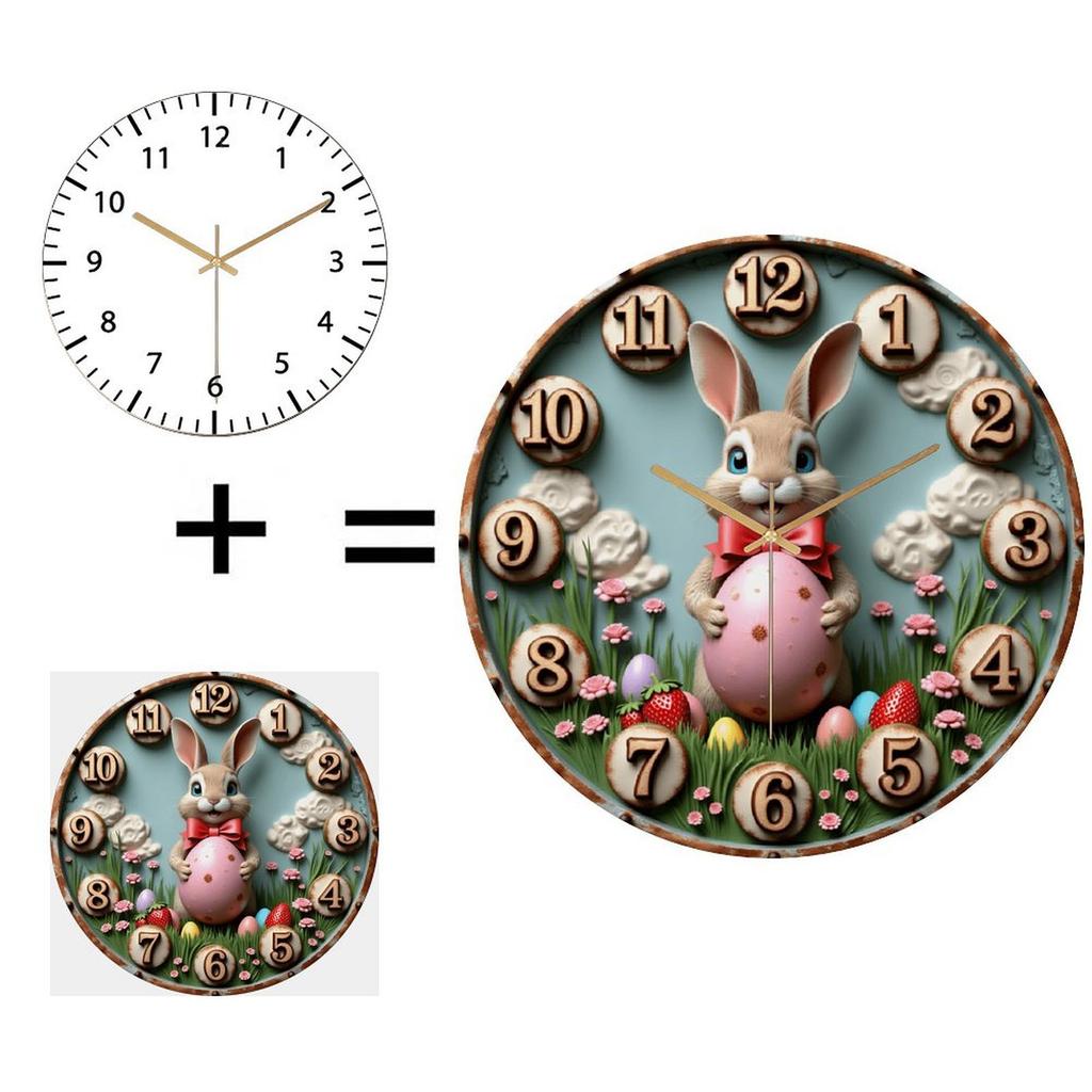 30x30cm Round Glass Wall Clock that Reflects Good Taste and Attention to Detail